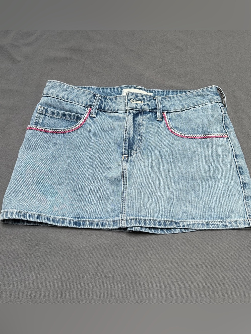 Hollister Light Blue Jean Skirt denim